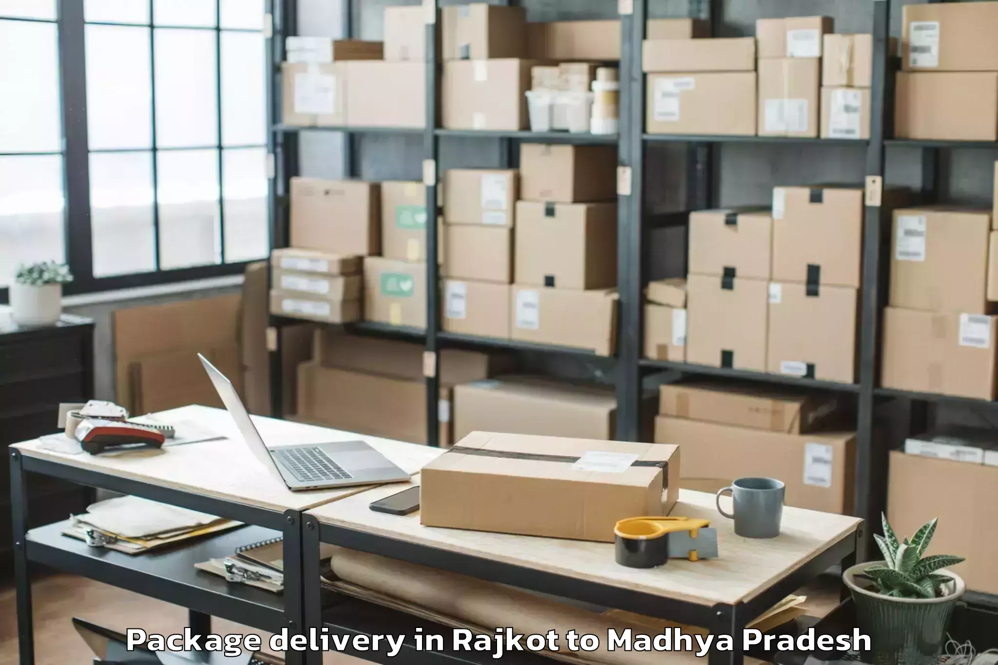 Top Rajkot to Rahatgaon Package Delivery Available